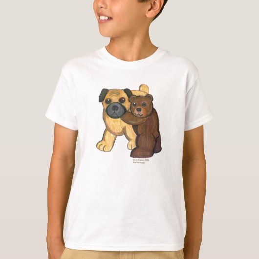 T-shirt carlin et ours (Devant)