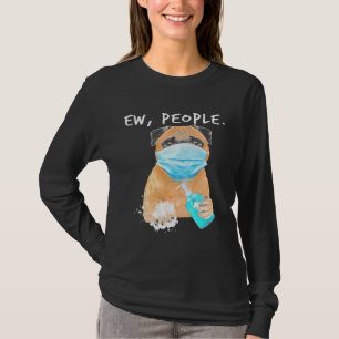 T-shirt Carlin Ew Personnes Chien Portant Un Masque Visage