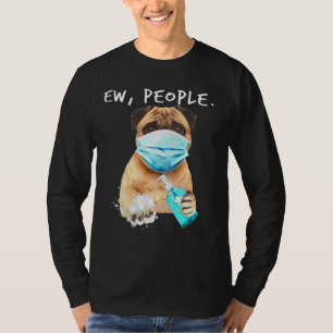 T-shirt Carlin Ew Personnes Chien Portant Un Masque Visage