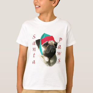 T-shirt Carlin (fawn) Père Noël Paws