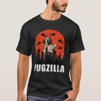 T-shirt Carlin Funny Propriétaire du Carlin Pugzilla Amour