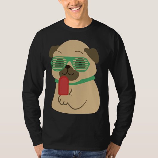 T-shirt Carlin glace mignonne chien de carlin Essential T- (Devant)