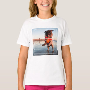 T-shirt Carlin jouant au bal sur la plage