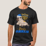 T-shirt Carlin juif Menorah Joyeux Hanoukka Chien Chanukah<br><div class="desc">Carlin juif Menorah Joyeux Hanoukka Chanukah Chien.</div>