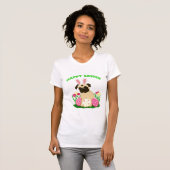 T-shirt Carlin lapin de Pâques (Devant entier)