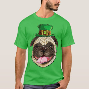 T-shirt Carlin Leprechaun Jour de la Saint Patrick Drôle D