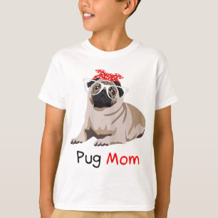 T-shirt Carlin Maman Chien Bandana Animal de compagnie Lov