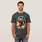 T-SHIRT CARLIN MANGEANT GLACE CRÈME 8 (Devant entier)