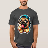 T-SHIRT CARLIN MANGEANT GLACE CRÈME 8 (Devant)