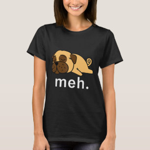 T-shirt Carlin Meh Chien Internet Mème Cadeaux d'animaux C