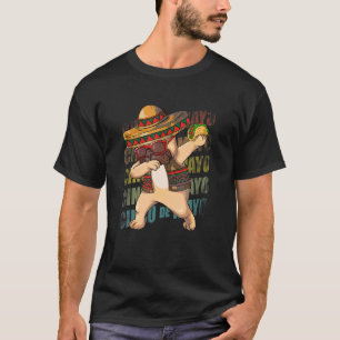 T-shirt Carlin mexicain Dabbing Chien Cinco De Mayo Poncho