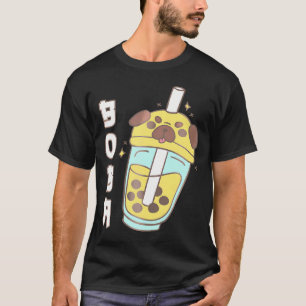 T-shirt Carlin mignon Boba Tea Kawaii Anime Japonais Drôle