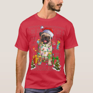 T-shirt Carlin Noël Arbre Lumières Mignonne Propriétaire C