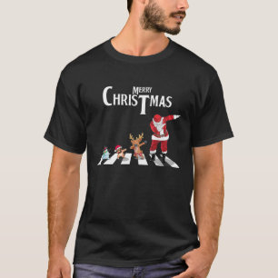 T-shirt Carlin Noël Dabbing père Noël et rennes Pugmas Xm