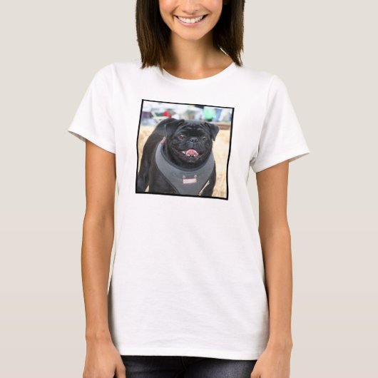 T-shirt Carlin noir (Devant)