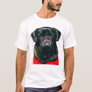 T-shirt Carlin noir Femmes Hommes Carlin Maman Papa Vie Te