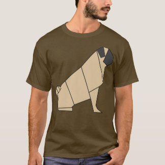 T-shirt Carlin Origami drôle design