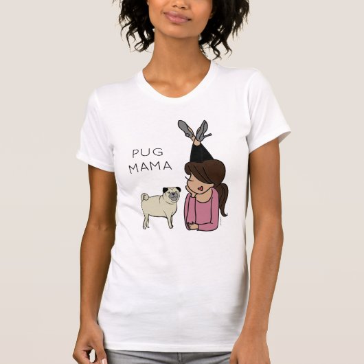 T-shirt Carlin personnalisé Mama (Devant)