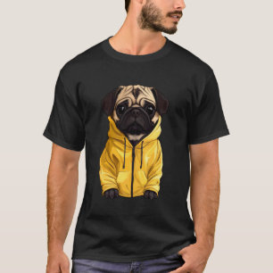 T-shirt Carlin portant un imperméable