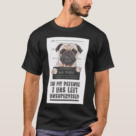 T-shirt Carlin Pug (Devant)