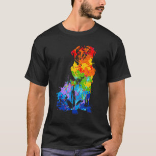 T-shirt Carlin qui éclabousse de la peinture Carlin peintu