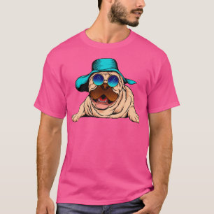 T-shirt Carlin Rad rocker bleu teintes et un casquette