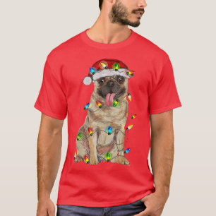 T-shirt Carlin sapin de Noël Lumière pyjama Amoureux des c