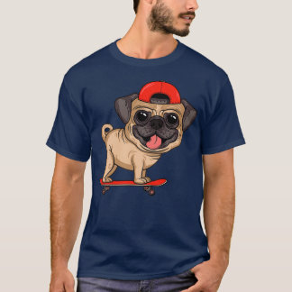 T-shirt Carlin Skateboard Chien Chien Chien Chien Chien Ch