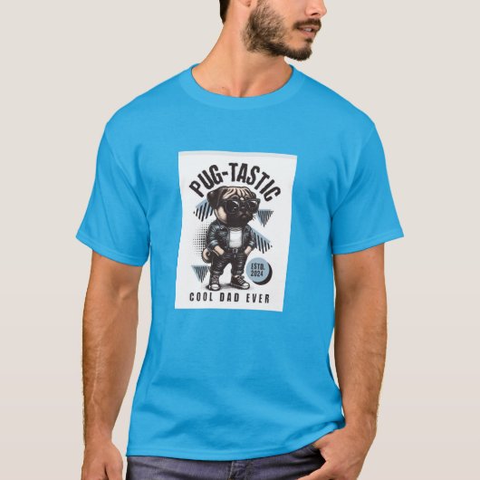 T-shirt Carlin-Tastic cool papa tee (Devant)
