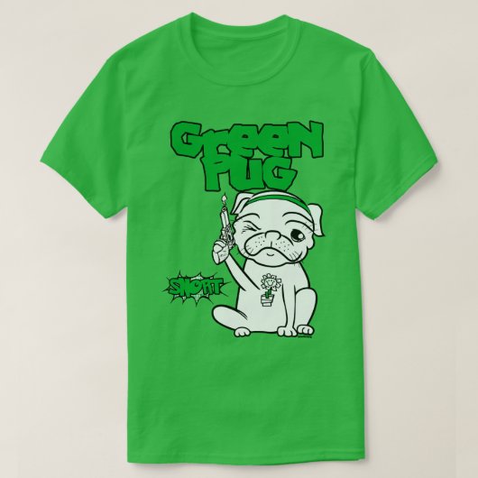 T-shirt Carlin vert (Design devant)