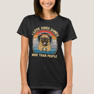 T-shirt Carlin vintage J'Aime Les Jeux Vidéo Plus Que Les 