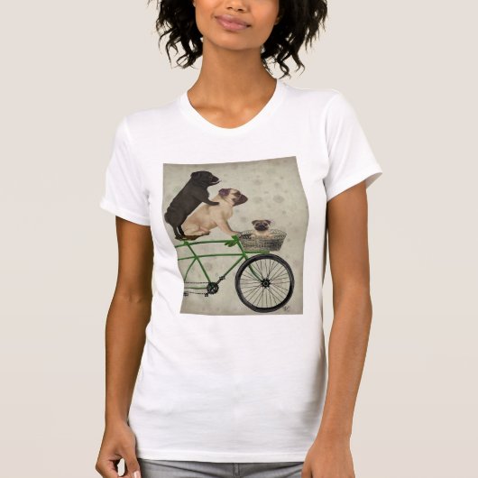 T-shirt Carlins à vélo (Devant)