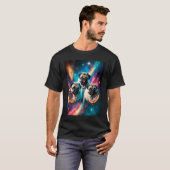 T-shirt Carlins Dans L'Espace Avec Des Donuts Mignons Carl (Devant entier)