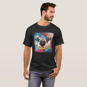 T-shirt Carlins Dans L'Espace Avec Des Donuts Mignons Carl (Devant entier)