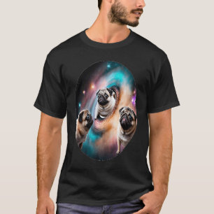 T-shirt Carlins Dans L'Espace Avec Des Donuts Mignons Carl
