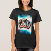 T-shirt Carlins Dans L'Espace Avec Des Donuts Mignons Carl (Devant)