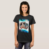 T-shirt Carlins Dans L'Espace Avec Des Donuts Mignons Carl (Devant entier)