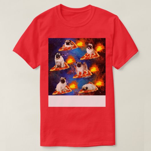 T-shirt Carlins dans l'espace équitation Pizza (Design devant)