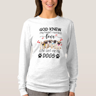T-shirt Carlins Dieu connaît mon coeur a besoin d'amour Am