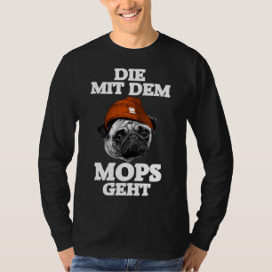 T-shirt carlins femmes disant carlin amant chien propriéta