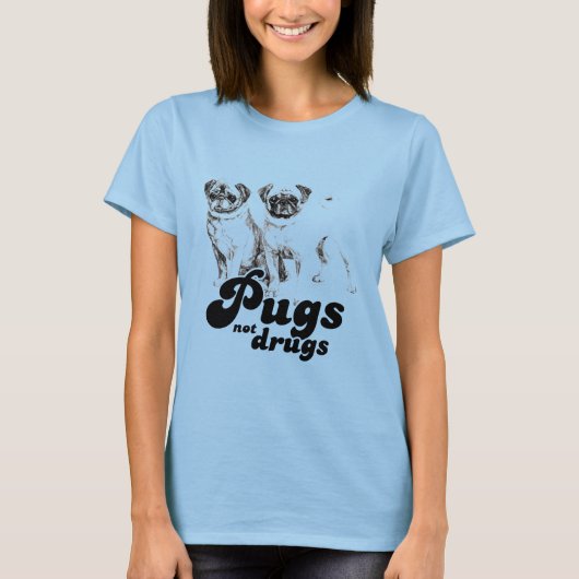 T-shirt carlins NON DROGUES (Devant)