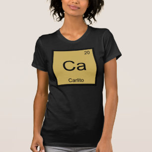 T-shirt Carlito Nom Chimie Élément Tableau périodique