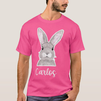 T-shirt Carlos Nom Bunny Pâques Nom personnalisé Bon Vendr
