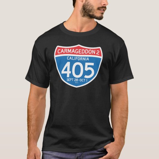 T-shirt CARMAGEDDON 2 sur les 405 (chemise foncée) (Devant)