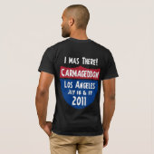 T-shirt Carmageddon - Los Angeles - j'étais là ! (Dos entier)