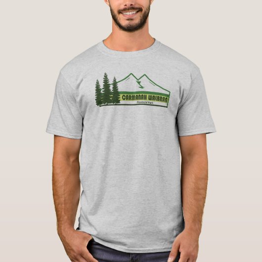 T-shirt Carmanah Walbran Parc provincial Green Stripes (Devant)