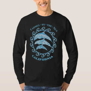 T-shirt Carmel By Sea California Tribal Dolphins Océan