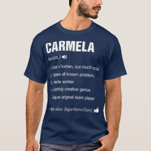 T-shirt Carmela Nom Définition Signification Famille Amus