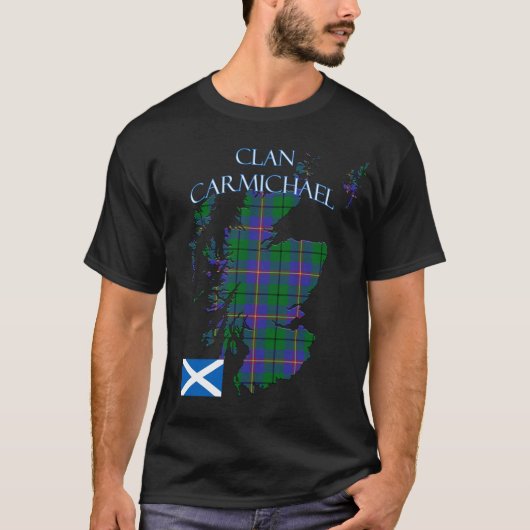 T-shirt Carmichael Clan écossais Tartan Écosse (Devant)