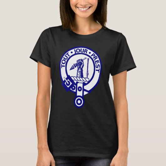T-shirt Carmichael Nom de famille Crest Shield (Devant)